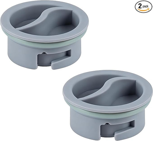 2 Pack WD12X10122 Dishwasher Rinse Aid Dispenser Cap Compatible with GE Dishwashers – Replaces PS958932, EAP958919, WD12X10102, WD12X10200 – Durable Leak-Proof Replacement Part