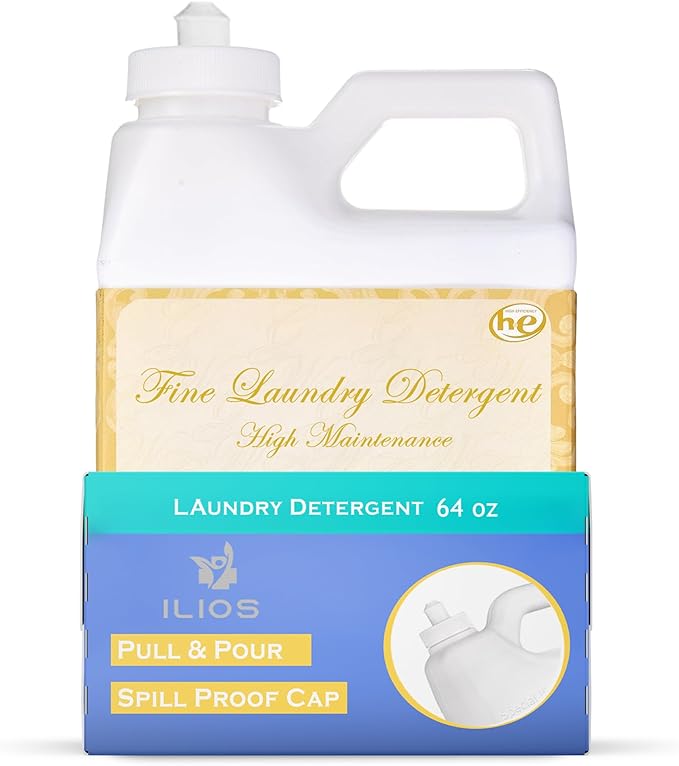 High Maintenance Wash Luxury Laundry Detergent - High Maintenance Laundry Detergent 64 oz (Pack of 1) ILIOS Packaging.