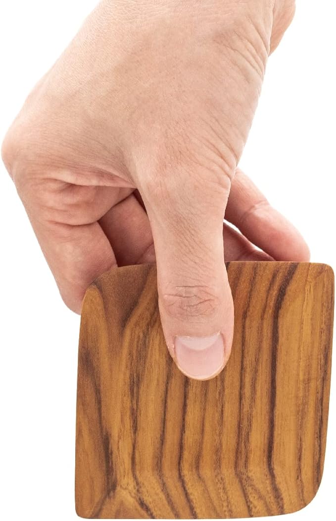 FAAY 2 Packs Gadget Scrapers, Dishwashing Scrub for Cleans Kitchen Pans, Pots, Dishes, Bowls, and Plates Removes Food Effectively Without Scratching. - Handmade from High Moist Resistance Teak Wood