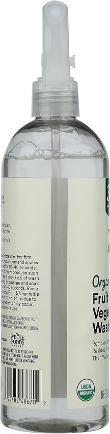 365 by Whole Foods Market, Organic Fruit & Vegetable Wash, 16 Fl Oz