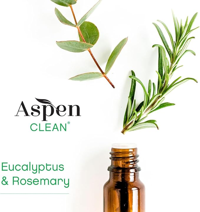AspenClean | Dish Soap & Refill | Eucalyptus and Rosemary | Liquid Dishwashing Detergent Soap | Non - Toxic | 100% Natural | EWG Verified | 64 fl oz - Refills Over 3.5 Standard Soap Bottles