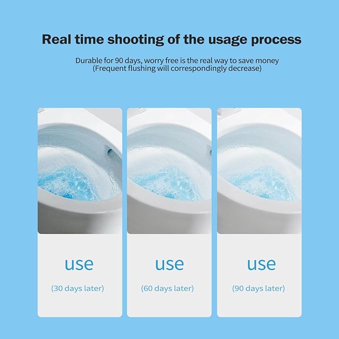 Dinosaur-Shaped Toilet Bowl Cleaner Bottle,Automatic Bathroom 𝙏𝙤𝙞𝙡𝙚𝙩 Tank Cleaner with Ocean Scent,Long Lasting 𝙏𝙤𝙞𝙡𝙚𝙩 Cleaner,Powerful Cleaning (Blue)