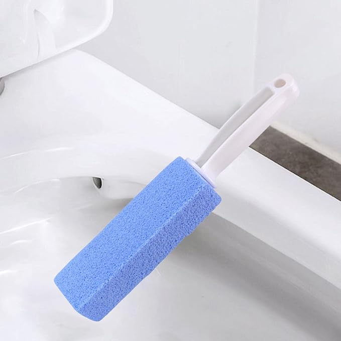 Toilet Cleaner Stone Dead Corner Grout Cleaner Long Handle Bathroom Appliances Toilet Brush for Household Cleaning (Blue 10cm)