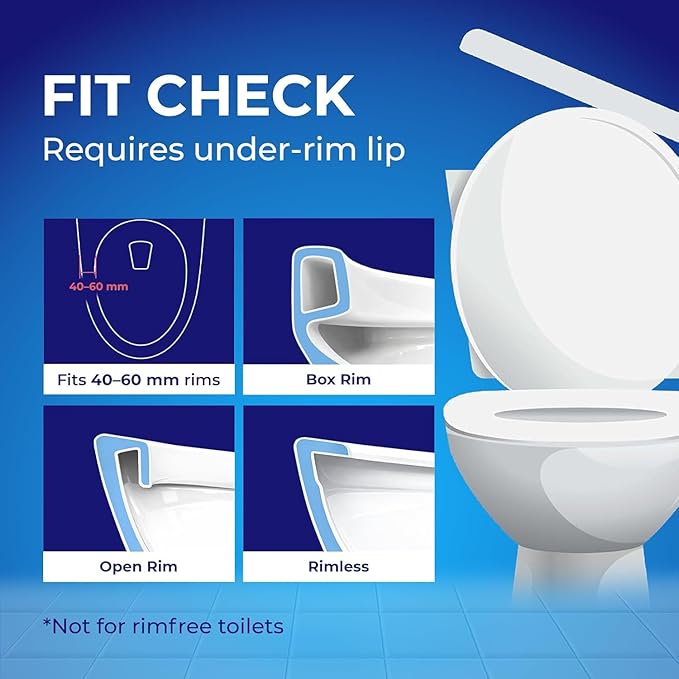 Toilet Bowl Cleaner Rim Hanger, 6 Count Automatic Bowl Toilet Cleaner, Cleans and Freshens Toilet Bowl, 7 Month (Lavender)