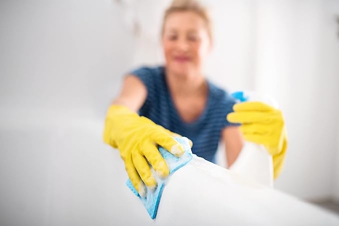 Soft Scrub Yellow Reusable Latex Household Glove
