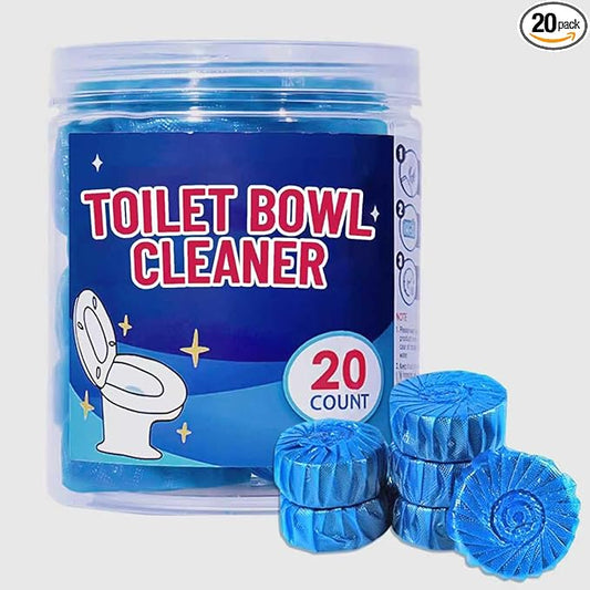 Toilet Bowl Cleaner, Toilet Bowl Cleaner Tablets 20 Pack - Long-Lasting Automatic Toilet Bowl Cleaning, Toilet Tank Cleaner Tablets for Bathroom
