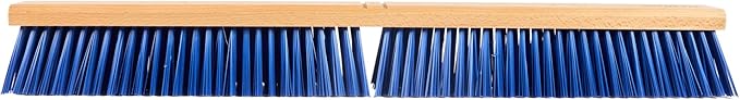 Restaurantware-BROOM HEAD ONLY: Clean Tek Professional 30-Inch Broom Head, 1 Heavy-Duty Push Cleaning Tool - Handle And Brace Sold Separately, Heavy Plastic Bristles, Wooden, Commercial Use