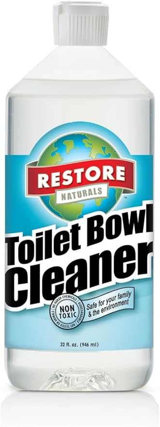Restore Naturals Toilet Bowl Cleaner Multi Surface Powerful Stain Remover for Bathroom - 32 Fl. Oz.