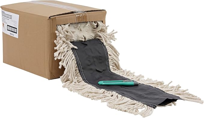 Boardwalk Flash Forty Disposable Dustmop, Cotton, 5", Natural