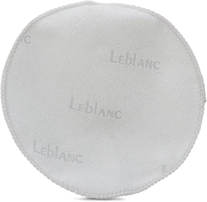 LE BLANC Microfiber Cleaning Cloth Round, White (L2000R) (Pack of 2)