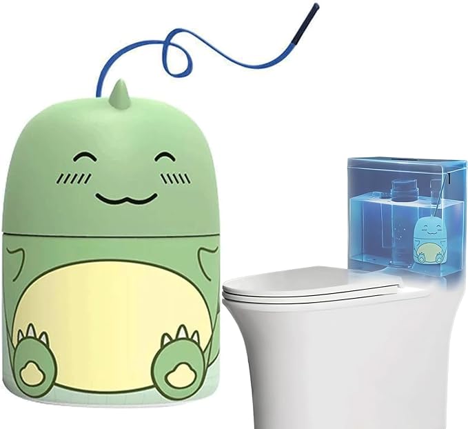 Toilet Cleaner & Toilet Deodorizer Wonder, Cute Dinosaur-Shaped Cleaning Tank Cleaner, Bottle Lasts for 90 Days, With Ocean, Jasmine, And Peach Scent Leaving Looking Fresh (1, Jasmine)