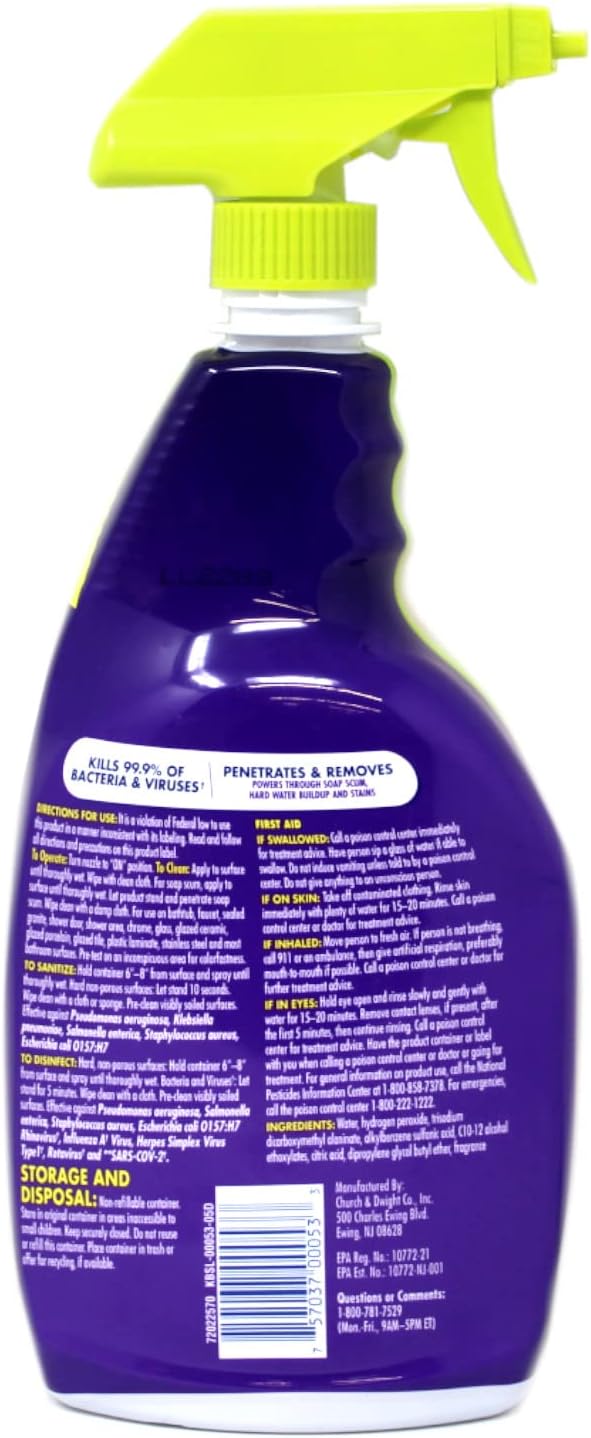 OxiClean Shower, Tub & Tile Cleaner with OxiClean - 32 oz (Pack of 2)