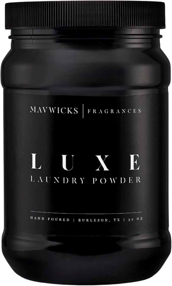 Mavwicks - Luxury Laundry Detergent Powder (Luxe) 32 Oz – Concentrated for Tough Stains and Odors, For All Washing machine types – Gentle on Fabrics