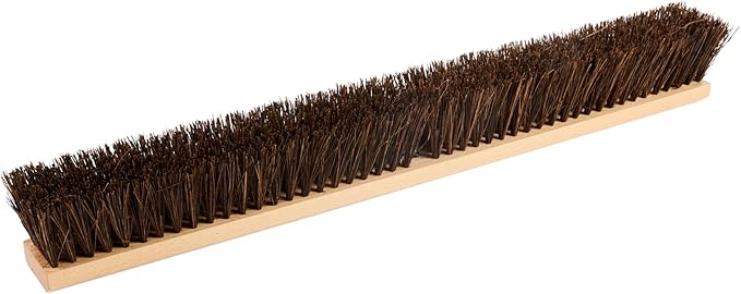 Restaurantware-BROOM HEAD ONLY: Clean Tek Professional 30-Inch Indoor Broom Head, 1 Heavy-Duty Push Cleaning Tool - Handle And Brace Sold Separately, Palmyra Bristles, Wooden, Outdoor Use