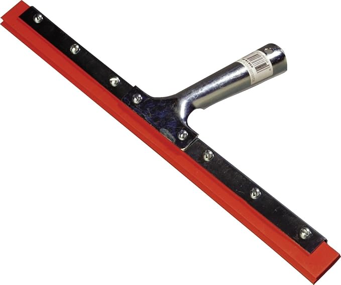 Carlisle FoodService Products 4007400 Rubber Professional Double-Blade Squeegee with Zinc Plated Steel Handle, 14" Blade Size (Case of 12)