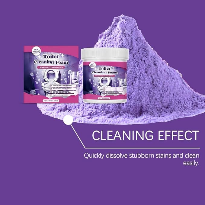 2026 New Upgrade Fizz Clean Toilet Cleaner, Fizz Toilet Cleaning Foam, Fizz Cleaning Powder, Fizz Clean Foam Cleaner, Touch Free Foaming Foaming Powder – Bathroom Toilet Cleaning Powder (boxed 2pcs)