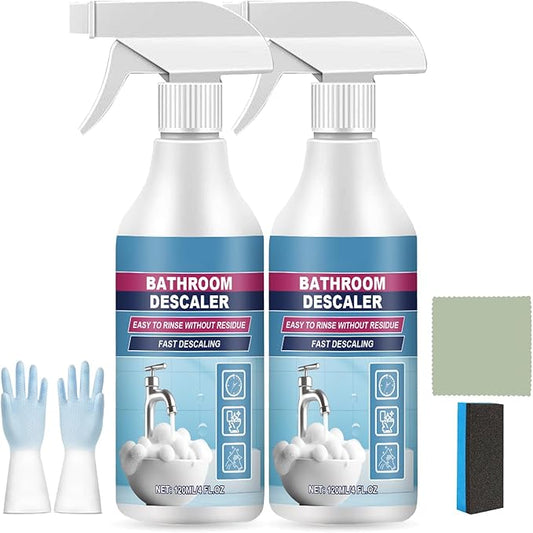 120 ml/4 fl oz Bathroom Descaler Foam Cleaner Spray - Bathroom Foam Cleaner Spray (2Pcs)