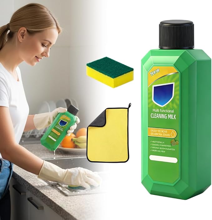 2026 New Cleaning Milk House Cleaner 10.6 oz, Powerful Multifunctional Concentrated Cleaner, Multi-purpose Powerful Cleaners for Household Kitchen (1)
