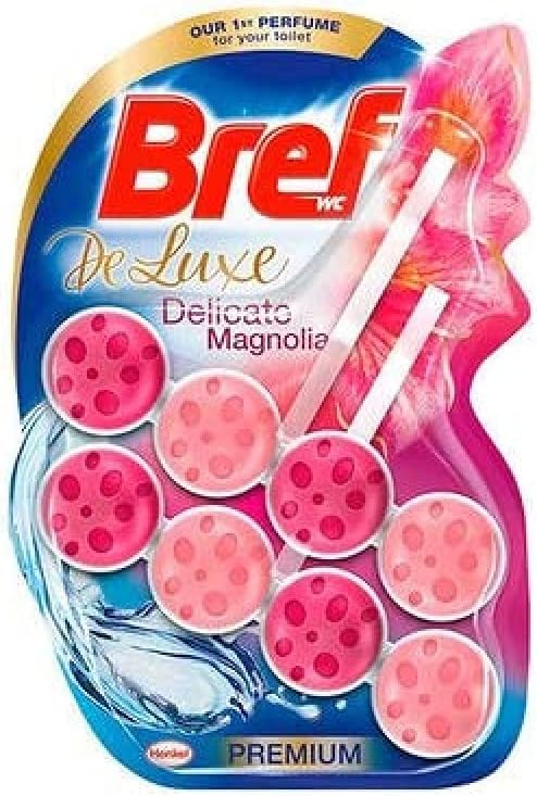 Bref Power Active Duplo Deluxe Magnolia Toilet Basket – 2 x 50 g