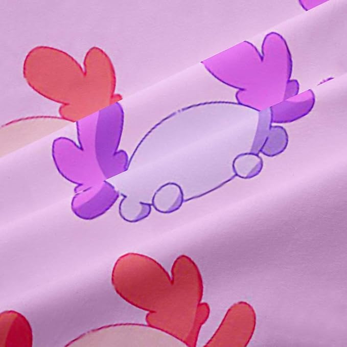 Axolotl Shower Curtain Axolotl Kawaii Bath Curtain for Kids Girls 72"Wx78"L,Lovely Walking Fish Waterproof Shower Curtain Sealife Wildlife Reptile Just for Girl Loves Axolotl Bathroom Accessories
