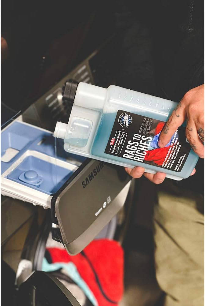 P & S PROFESSIONAL DETAIL PRODUCTS - Rags to Riches Quart + Gallon Refill Combo - Premium Microfiber Detergent, Deep Cleans and Restores, Safe on All Fabrics, Highly Concentrated (1 Gallon + 1 Quart)