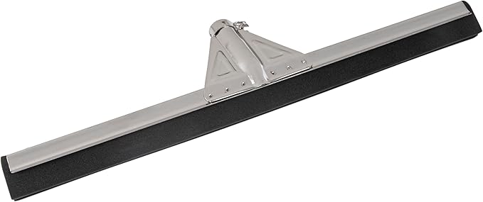 Restaurantware-RW Clean 21.5 Inch Floor Squeegee, 1 Heavy-Duty Squeegee Head Replacement - Handle Sold Separately, Large, Stainless Steel Garage Squeegee, Foam Blade, For All Types Of Floors