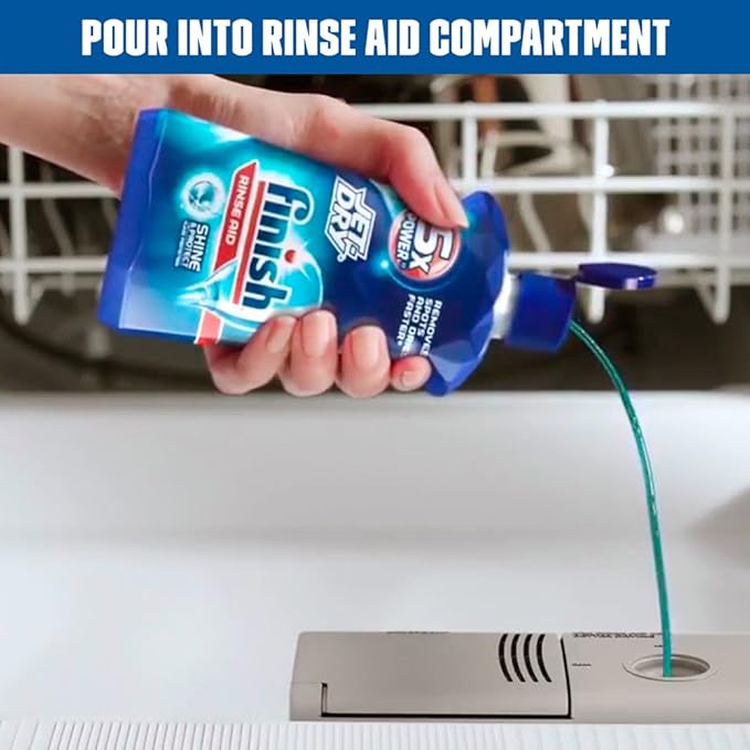 Finish Quantum 25ct + Finish Jet-Dry Rinse-Aid 8.45oz