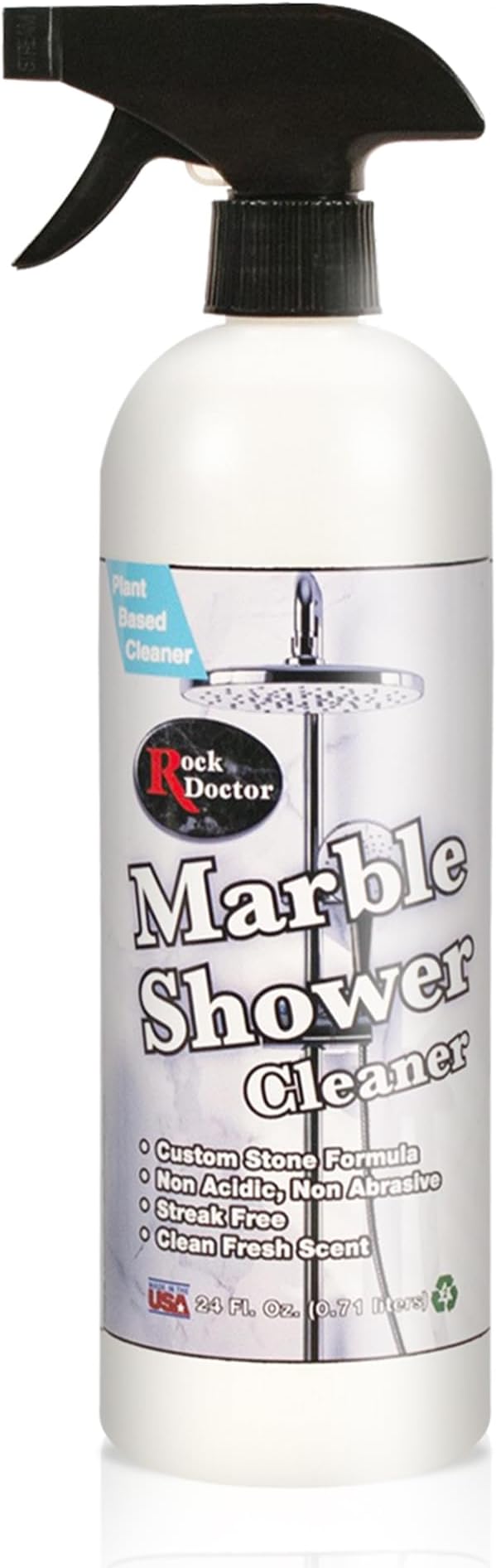 Rock Doctor Granite & Quartz Marble Shower Cleaner Spray, Shower & Tile Cleaner, Soap and Scum Remover, Works on Ceramic Tile, Hard Water Stain Remover, 24.oz Pack of 1