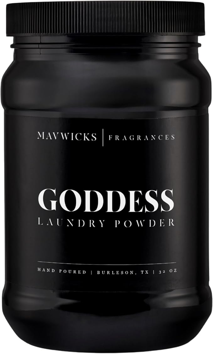 Mavwicks - Luxury Laundry Detergent Powder (Goddess) 32 Oz – Concentrated for Tough Stains and Odors, For All Washing machine types – Gentle on Fabrics