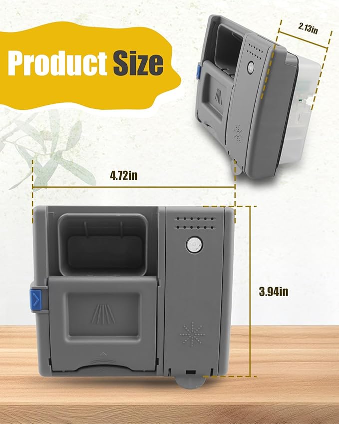 DD81-02628A Dispenser Rinse Aid Fit for Samsung DW80M2020US, DW80R2031US/UG, DW80N3030US/UW/UB, Detergent & Rinse Aid Dispenser Replace DD81-02202A