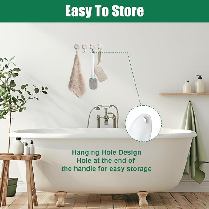 AUAUY 10 Pack Pumice Stone with Handle, Toilet Bowl Pumice Stone for Cleaning, Hard Water Toilet Ring Remover, 2 Cleaning Handle + 10 Pumice Stones for Cleaning Toilets, Bathtubs, Grills, Kitchen Sink