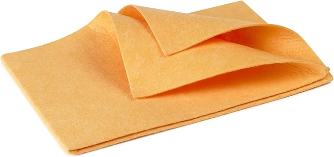Imusa USA 24 Pack Reusable Cuban Style Mop Cloth Super Absorbent Multi-Purpose Cleaning Shammy (Chamois) Towel Cloth, Orange