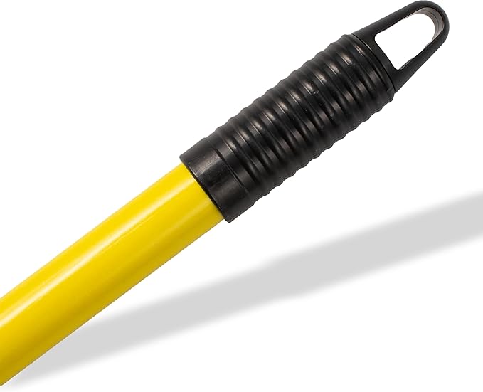 SPARTA 4022704 Fiberglass Broom Handle, Mop Handle, Replacement Handle With Acme Threaded Tip For Commercial Cleaning, 60 Inches, Yellow, (Pack of 12)