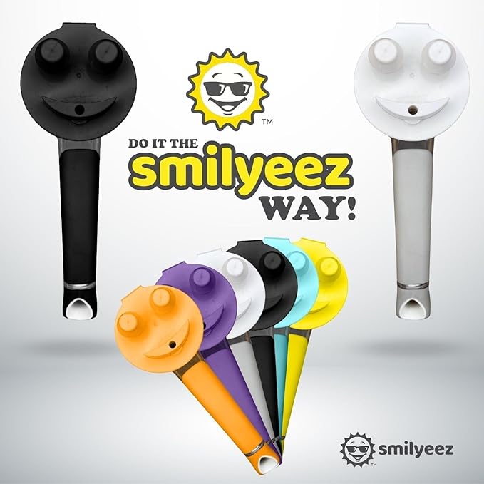 The Original Smiling Handle with Soap Dispensing by Smilyeez for The Smiling Sponge & Smilyeez Dishwand Combo (Black)