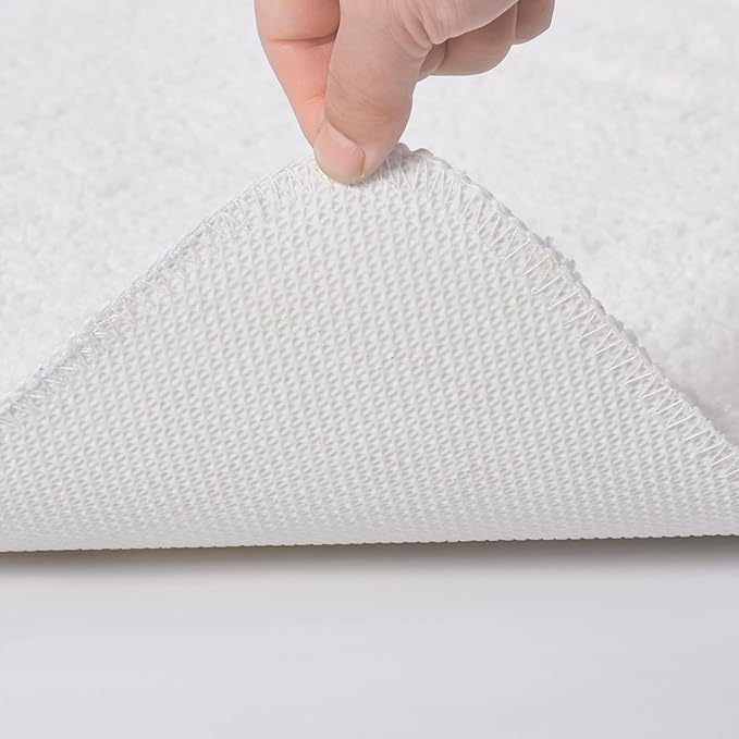 Bath Rugs Bathroom Mat Soft Absorbent Plush Shaggy Soft Floor Non Slip Shower Bath Tub Machine Washable