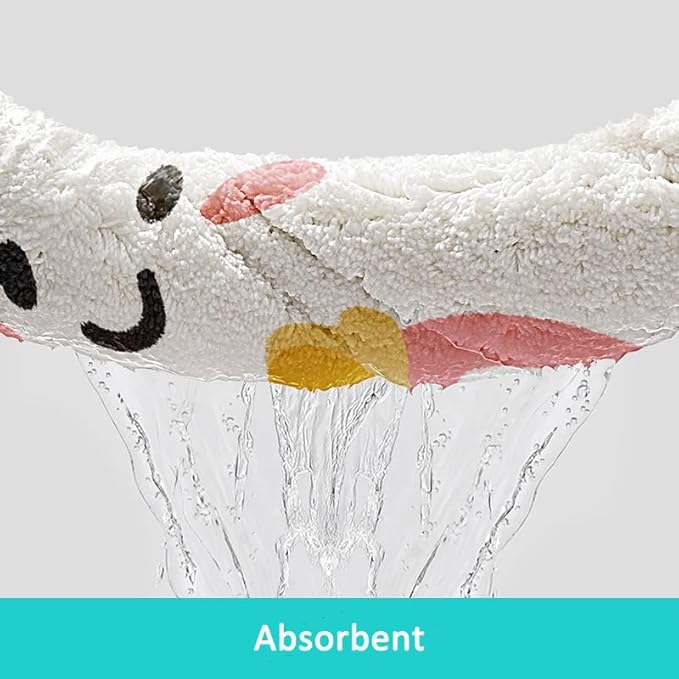 HYST Cloud Bathroom Rug - Tufted Super Absorbent & Non-Slip Bathmat, Machine Washable Plush Mat for Kids Room, Nursery, Bathroom Decor(Pink, 15.74x23.62 inch)