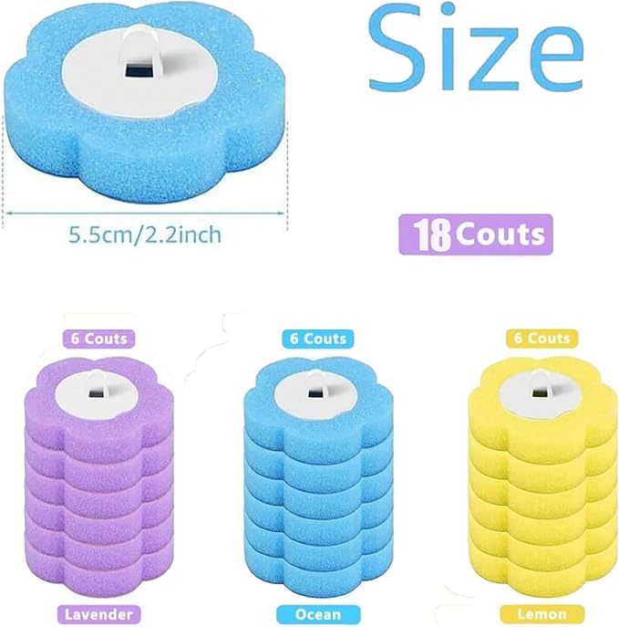 Disposable Brush with Holder & Refill Heads - Hygienic Sanitary Toilet Cleaner for Easy Cleaning, Streak-Free Fresh Bathroom, No Mess Disposable Toilet Bowl (1, Refill (36 pcs))