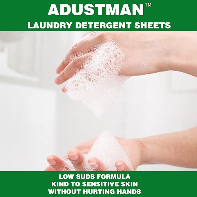 Laundry Detergent Sheets (Strips) 124 Loads 2 Pack Fresh Breeze Liquid-Less Technology