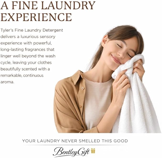 TYLER CANDLE COMPANY Glam Wash Diva 64 Fl Oz Laundry Detergent/with Dryer Sachet Single Pouch, Pull and Pour Spill Proof Cap fl