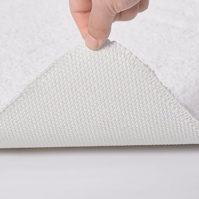 Bath Rugs Bathroom Mat Soft Absorbent Plush Shaggy Soft Floor Non Slip Shower Bath Tub Machine Washable