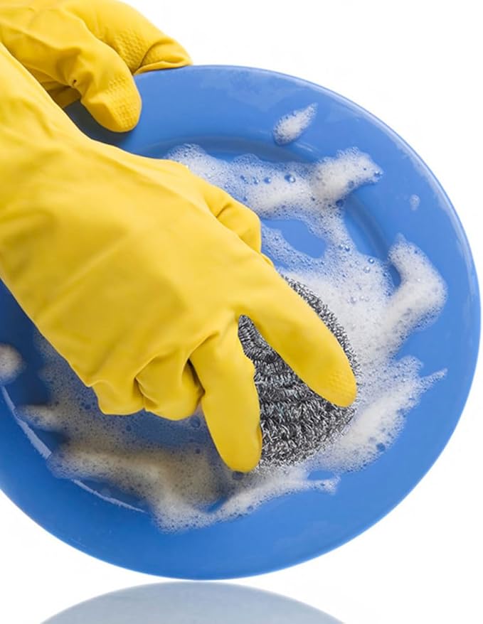 15pcs Steel Wool Pot Scrubbers Kitchen Cleaning Brush Metal Scourer Pads for Dishwashing and Pan Cleaning Household Supplies