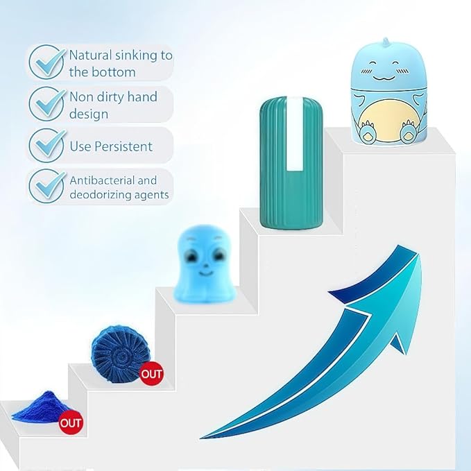Toilet Cleaner & Toilet Deodorizer, Super Strong Toilet Bowl Cleaner for Removing Dirt, be Used for A Long Time (3 Pcs)