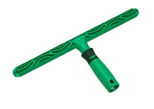 Unger Commercial 18" Ergonomic T-Bar Window Washer Handle, Case of 10 – Two-Component Grip with Water Wells for Enhanced Control and Water Retention EH450