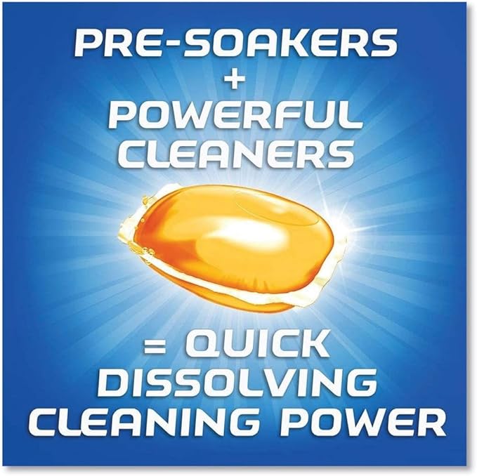 Finish All in 1 Gelpacs Orange, Dishwasher Detergent Tablets (54 Count), 34.8 Oz