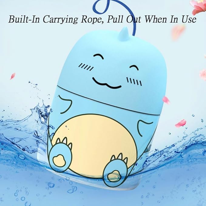 Magic Toilet Cleaning Bottle, Magic Toilet Bowl Cleaner with Carrying Rope, Cute Dinosaur-Shaped Toilet Bowl Cleaner Bottle, Long-Lasting Fresh Scent, One Dinosaur for Three Months (3-Peach)