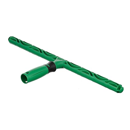 Unger Commercial 18" Ergonomic T-Bar Window Washer Handle, Case of 10 – Two-Component Grip with Water Wells for Enhanced Control and Water Retention EH450
