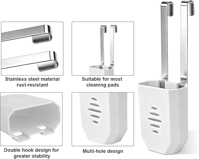 2pcs Toilet Tank Tablet Holder, 3.46x2.76in/8.8x7cm Toilet Tank Tablet Bracket Hanging Bowl Carrier for Bathroom Use