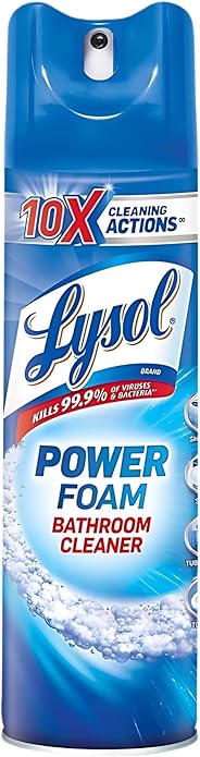GROVE Power Foam Bathroom Cleaner Spray 24 oz Bundle with Microfiber Cloth - Powerful Foaming Bathroom Cleaner for Soap Scum and Limescale Removal - Leaves Surfaces Sparkling Clean - (3 Items)