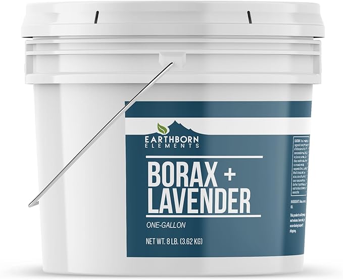 Earthborn Elements Borax with Lavender Essential Oil, 1 Gallon Bucket, Light & Refreshing Scent, Laundry Additive