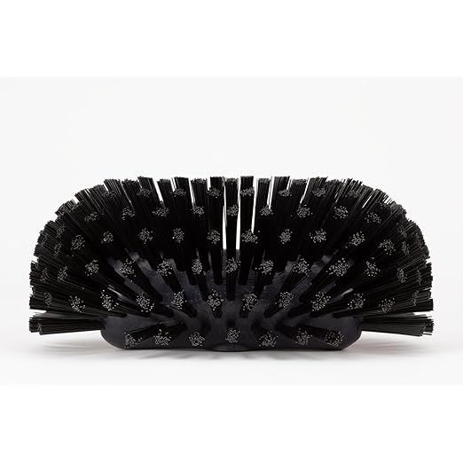 SPARTA Tank and Kettle Scrub Brush Heavy-Duty Tile Brush, Color-Coded and Handle Compatible (Sold Separately) for Optimal Access In Spacious Containers, Plastic, 5.5 X 9.5 Inches, Black